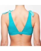 Haut de maillot triangle Elya turquoise