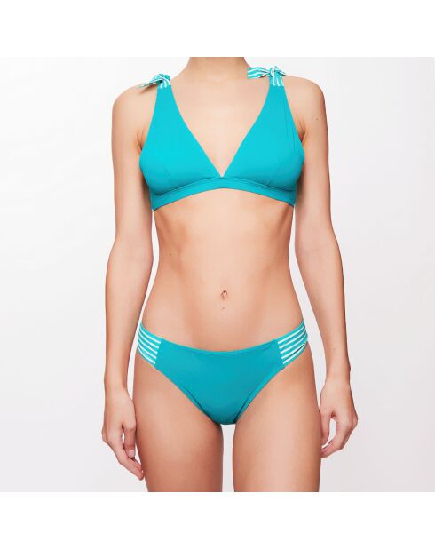Haut de maillot triangle Elya turquoise