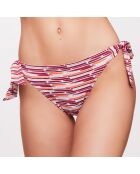 Bas de maillot Alia à rayures  framboise/orange