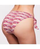 Bas de maillot Alia à rayures  framboise/orange