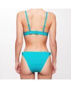 Haut de maillot triangle Johanna turquoise