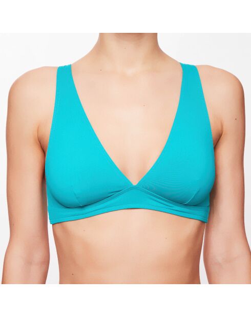 Haut de maillot triangle Zelda turquoise