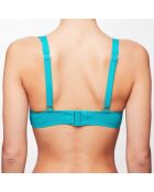 Haut de maillot triangle Zelda turquoise