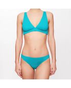 Haut de maillot triangle Zelda turquoise