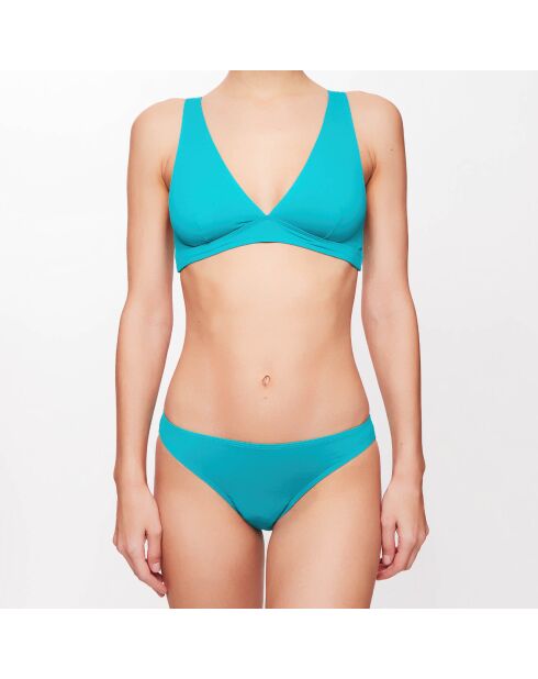 Haut de maillot triangle Zelda turquoise