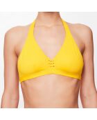 Haut de maillot triangle Lana jaune