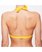 Haut de maillot triangle Lana jaune