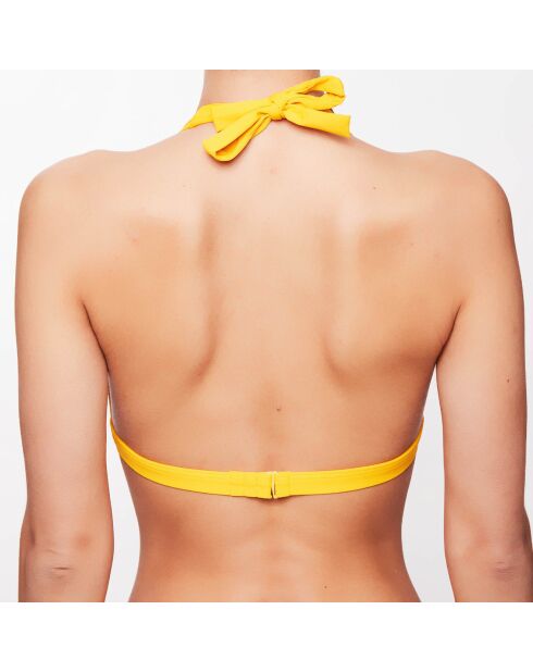Haut de maillot triangle Lana jaune