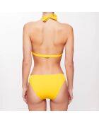 Haut de maillot triangle Lana jaune