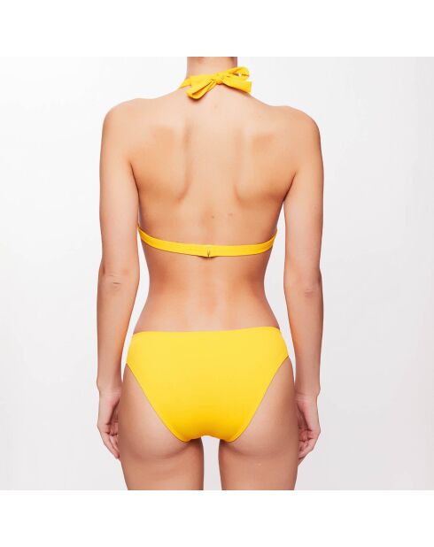 Haut de maillot triangle Lana jaune