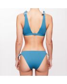 Haut de maillot triangle Elya bleu lagune