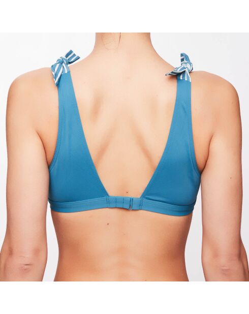 Elya lagoon blauwe driehoekige bikinitop