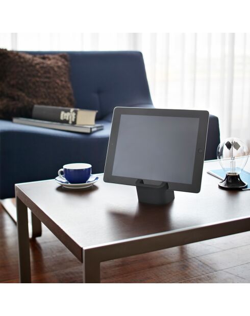 Zwarte tabletstandaard - 7x8,7x6,3 cm