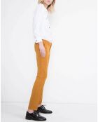 Pantalon Cigarette Lizzy velours pain d'épice