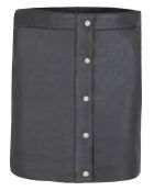 Jupe en Cuir d'Agneau Clemence noire