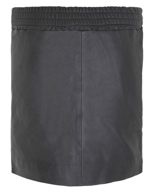 Jupe en Cuir d'Agneau Clothilde noire
