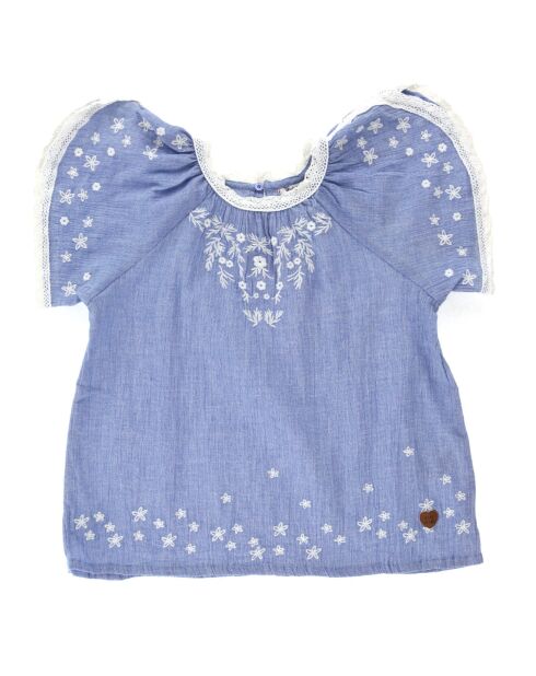 Top Carla en Coton bleu