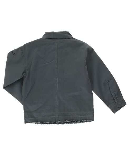 Veste à clous en Toile de coton kaki