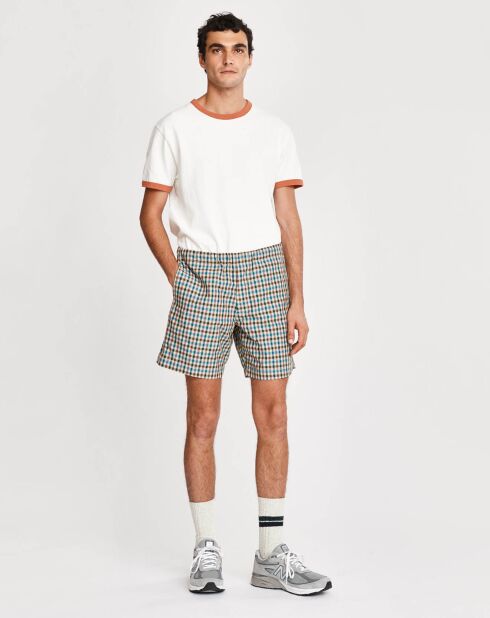 Short Pozy à carreaux multicolore