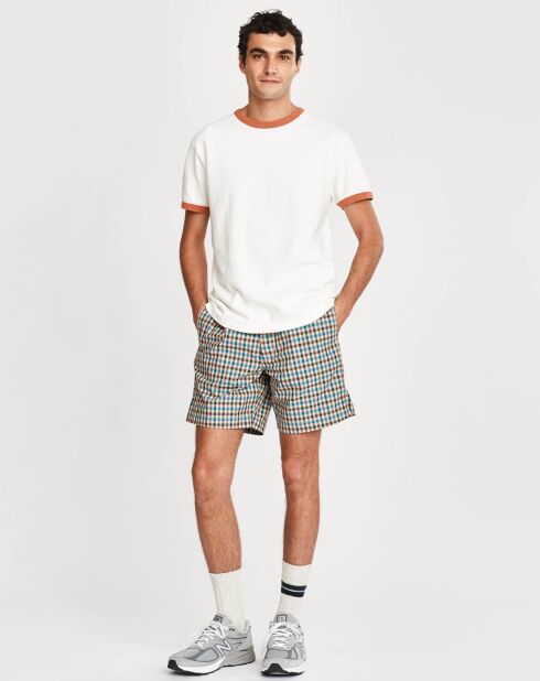 Veelkleurige geruite Pozy shorts