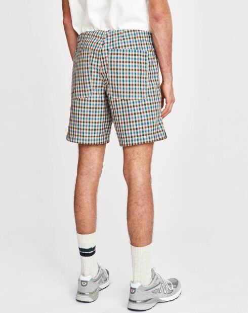 Short Pozy à carreaux multicolore