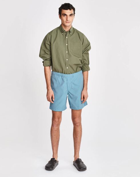 Pozy short met kleine blauwe ruitjes