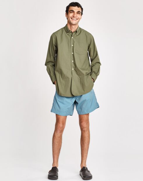 Pozy short met kleine blauwe ruitjes