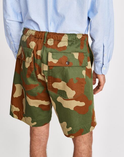Pryg khakifarbene Camouflage-Shorts