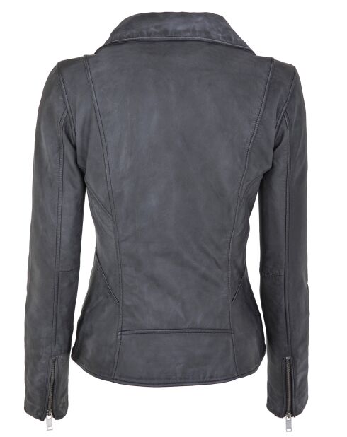 Veste en Cuir Polly vintage noir vintage