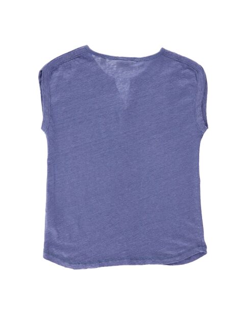 T-Shirt 100% Lin Tugurio bleu