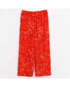 Pantalon fluide April imprimé étoile rouge