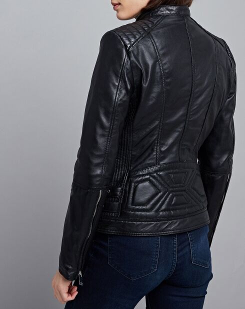 Chaqueta negra de piel Tamara