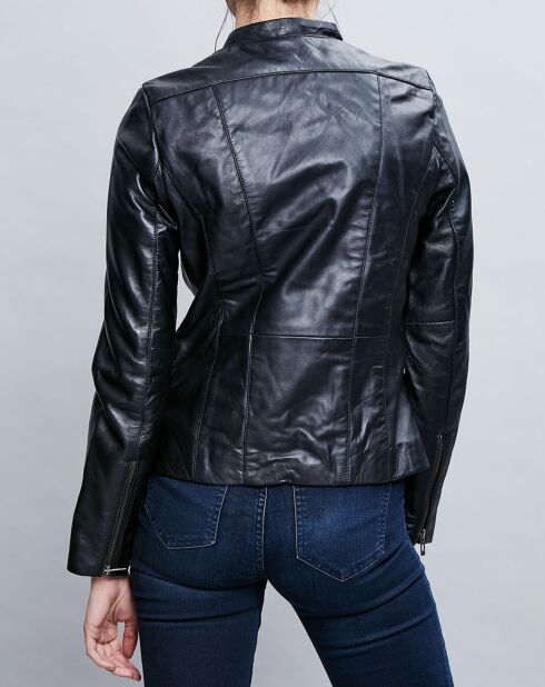 Veste en Cuir Tifanie noire