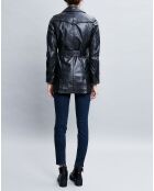 Veste en Cuir Zelda noire