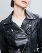 Veste en Cuir Zelda noire