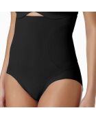 Zwarte gordel met hoge taille