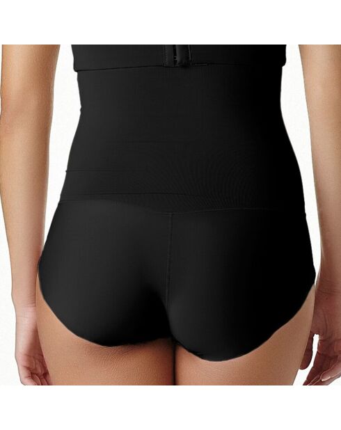 Zwarte gordel met hoge taille