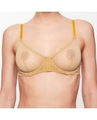 Soutien-Gorge Corbeille Naples imprimé moutarde/écru