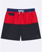 Short  de bain Gex Syn Wov bleu/rouge/bleu marine