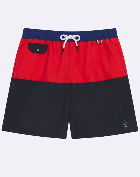 Short  de bain Gex Syn Wov bleu/rouge/bleu marine