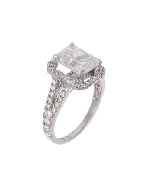 Anillo Splendeur de oro blanco