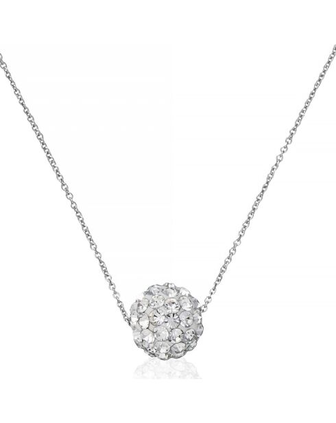 Kristallblasenanhänger aus Weißgold