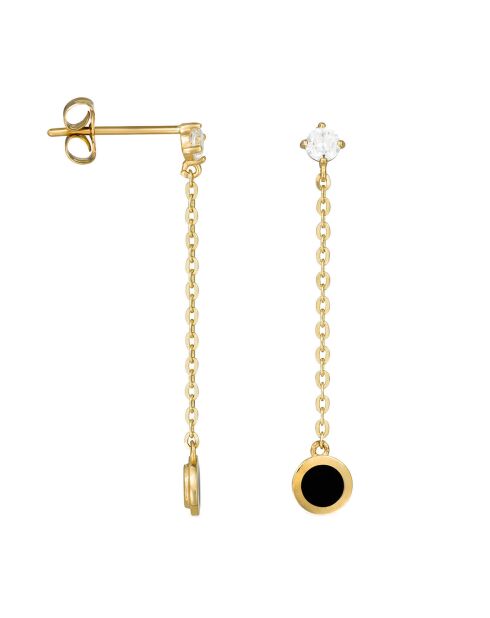 Boucles d'oreilles Eclipse or jaune