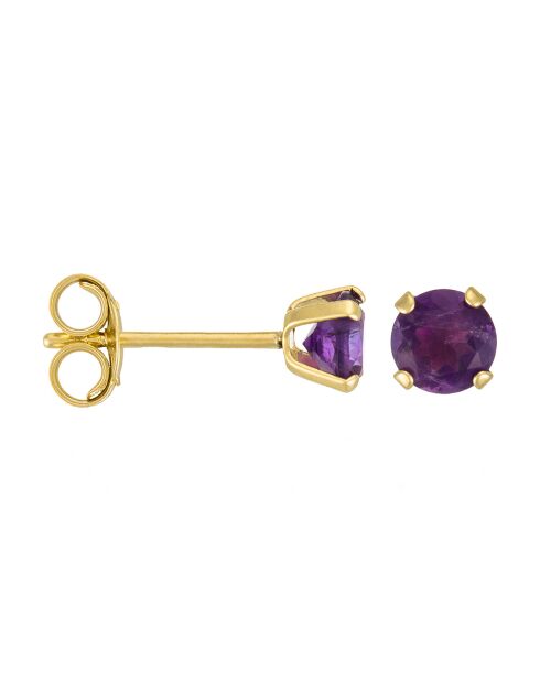 Boucles d'oreilles Ravissement Améthystes 0.40 ct or jaune