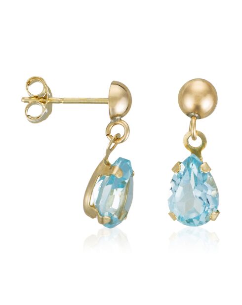 Boucles d'oreilles Jolie Topazes 1.27 ct or jaune