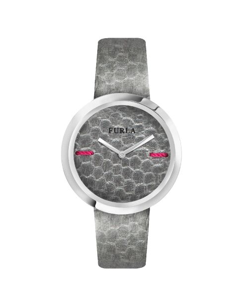 My Piper zilverkleurig leren dameshorloge