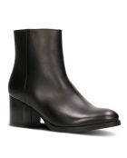 Bottines en Cuir Coralie noires -Talon 6 cm