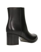 Bottines en Cuir Coralie noires -Talon 6 cm
