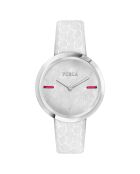 My Piper White leren dameshorloge