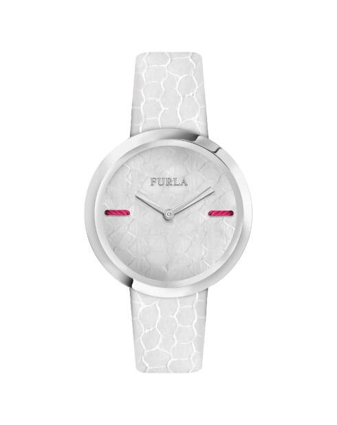 My Piper White leren dameshorloge